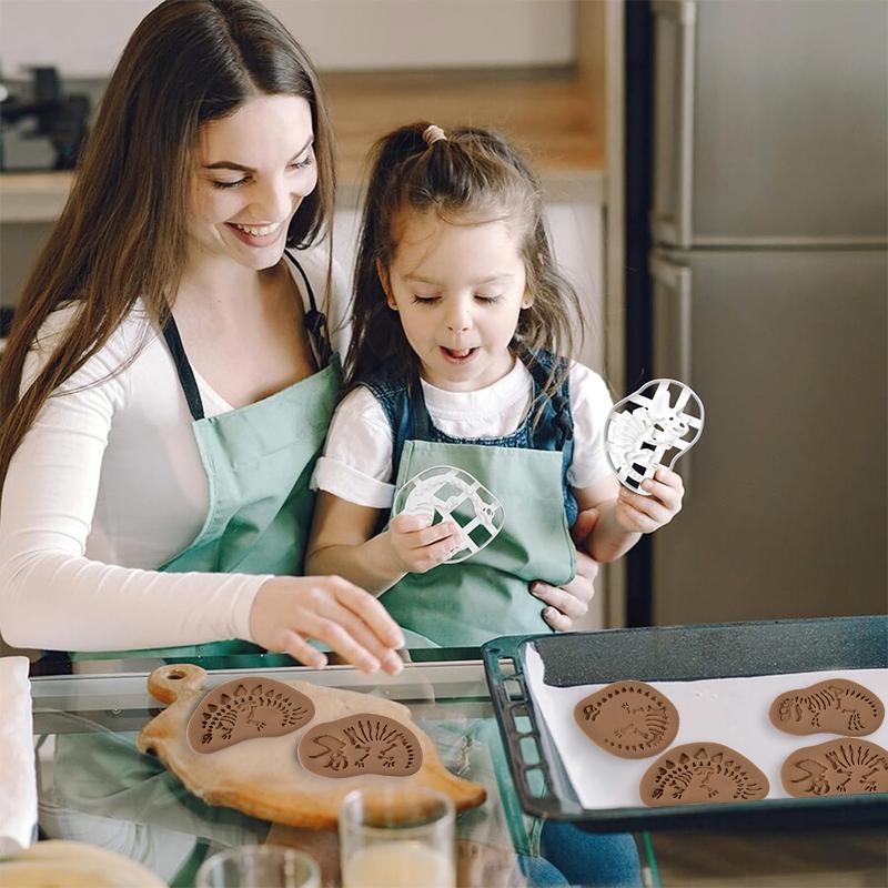 4 шт./набор формочек для печенья «Динозавр», форма для тиснения печенья, инструменты для выпечки десертов в стиле «Джунгли», украшение для торта на день рождения