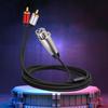 Профессиональный кабель XLR на 2 RCA Четкая передача аудиосигнала Кабель-разветвитель XLR на 2 RCA для усилителя для наушников, микрофона
