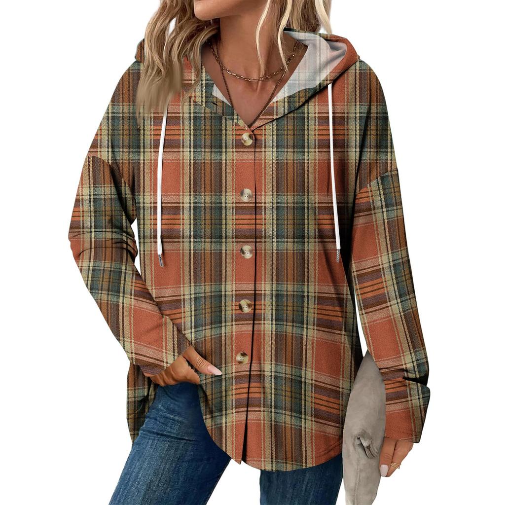 Женское модное повседневное пальто реглан с длинным рукавом и кулиской, винтажное пальто с капюшоном на пуговицах