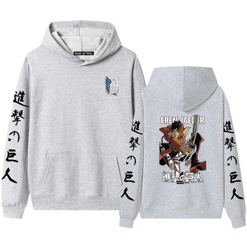 Advancing Giant Alan Yeager's Men's and Women's Hooded Hoodies and Hoodies for Couples with Thickened Velvet