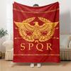 Плед Eagle SPQR, 1 шт. - Мягкая фланель, уютный всесезонный полиэстер, идеально подходит для дома, офиса, спальни - Идеальный подарок s1188
