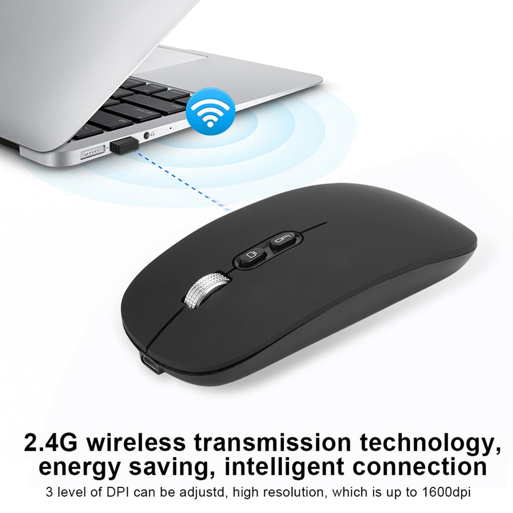 2.4Ghz Wireless Rechargble Mouse Ergonomic Computer Optical Mice for