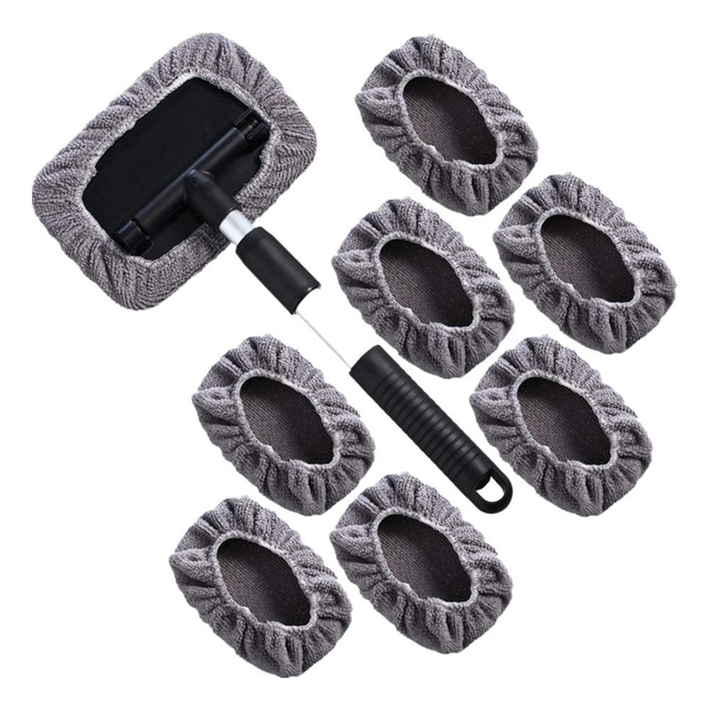 Набор из 9 предметов, щетка для мытья окон автомобиля, длинная ручка, очиститель для мытья ветрового стекла, чистящий инструмент P9F2