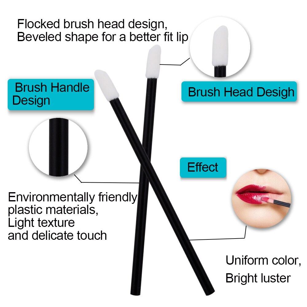 200 шт., кисти для ресниц, одноразовые тампоны, микрокисть для губ, кисть для бровей, тушь для ресниц, палочка, аппликатор, аксессуары для ресниц