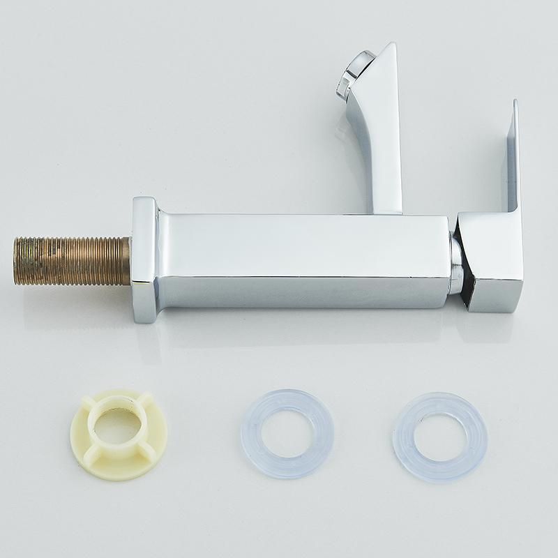 Раковина Смеситель для ванной комнаты Настольный Одинарный Холодный Вода Смесители для раковины Матовый Черный Смеситель для умывальника Кран