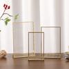 6Pcs Gold Frame Multipurpose Acrylic Sign Holder Wedding Menu Rack Cards Holders Display Stand Restaurant