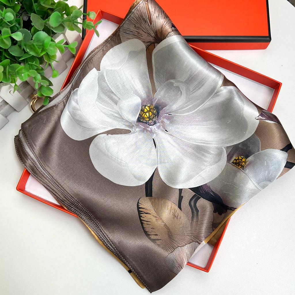 High-End Shawl With Cheongsam Silk Scarf Women'S Silk Retro Autumn And Winter Versatile And Changeable Sunscreen Silk Scarf