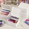 С крышкой, коробка для хранения, пластиковый кейс для хранения, многоцелевая коробка для карточек, для хранения ювелирных изделий