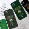 Алжирский Алжирский паспорт чехол для телефона iPhone 11 12 13 14 15 16 Pro Max Mini 14 15 16 Plus X XR XS Max 7 8 крышка
