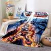 Science Fiction Adventure Cartoon Masters of the Universe Cashmere Blanket 3D Printed He-Man Cartoon Flannel Bedspread Camping