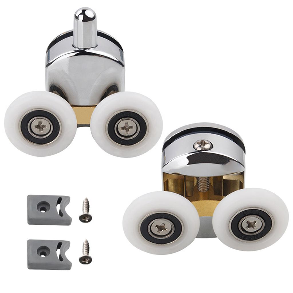 Shower Door Wheels Sliding Glass Door Pulleys Replacement Bearing Rollers Runner Shower Room Cabins Swinging Pulley