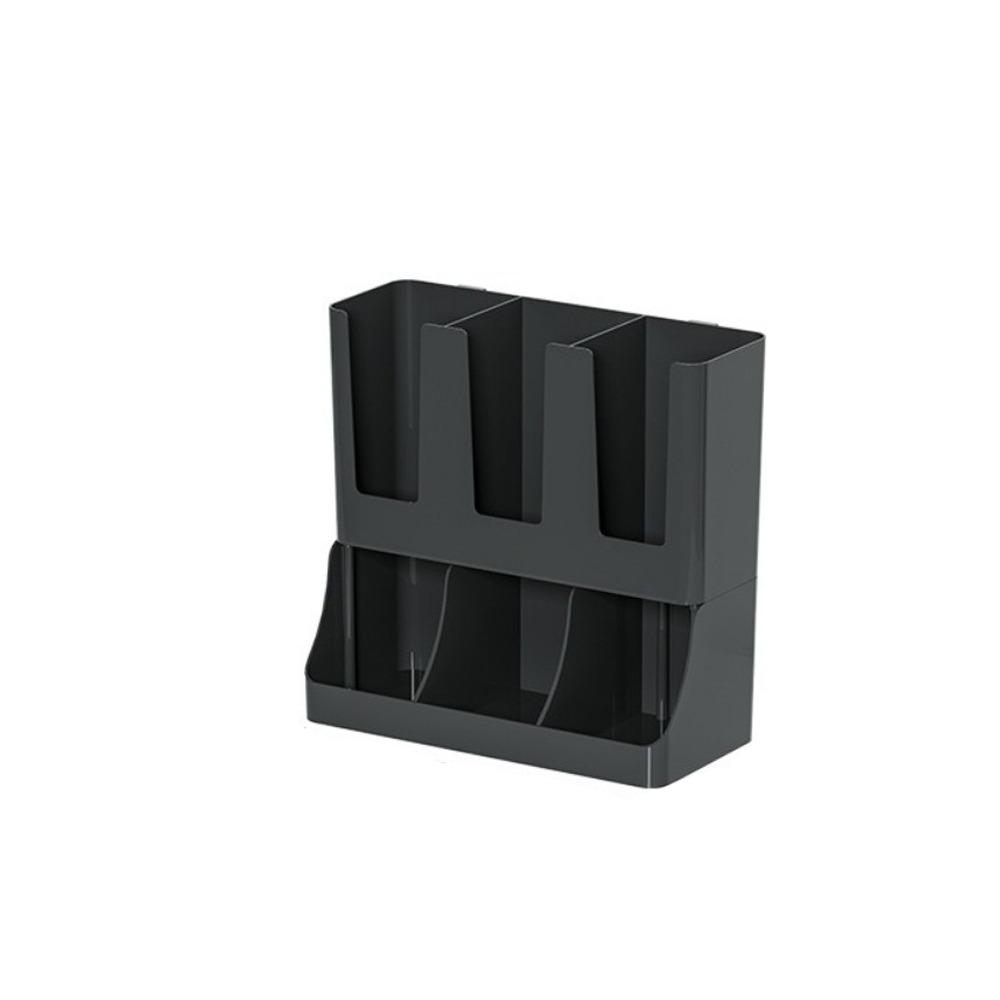 Plastic Disposable Paper Cup Holder Large Capacity Wall Mounted Paper Cup Dispenser Space Saving Paper Cup Storage Rack Hotel