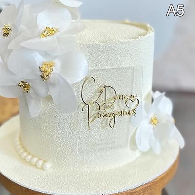 1шт. Акриловые буквы для торта «С днем рождения», украшение для торта на день рождения