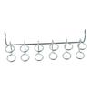 Cold-rolled Steel Six-Ring Hanging Hook Silver Pegboard Hooks Pegboard Accessories