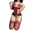 Боди, цельное, с открытой промежностью, для свободного секса, сексуальные подвязки, униформа чистого желания, кружевной соблазнительный комплект для сна 8