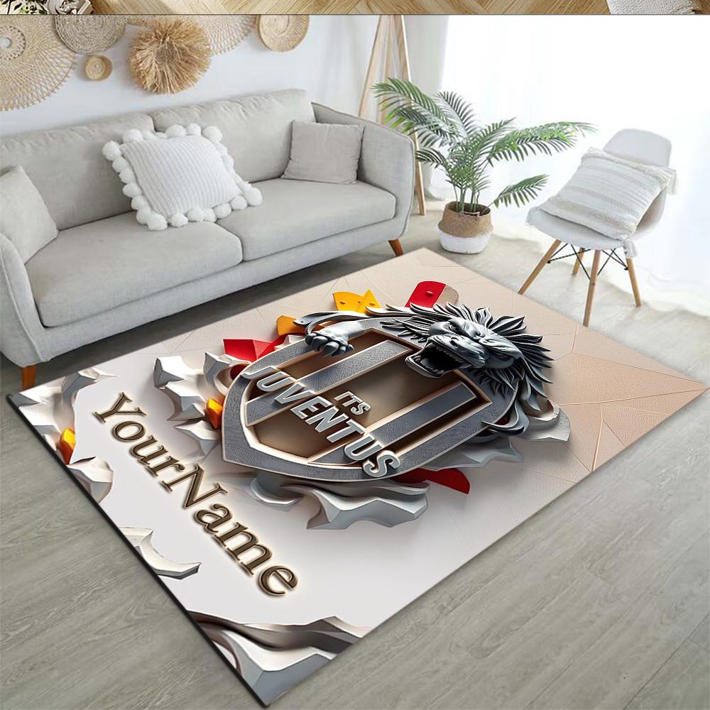Juventus Customize Your Name Floor Mat Suitable for Decorate room Study room Entryway Hallway Anti-slip Rug Anime Office Decor