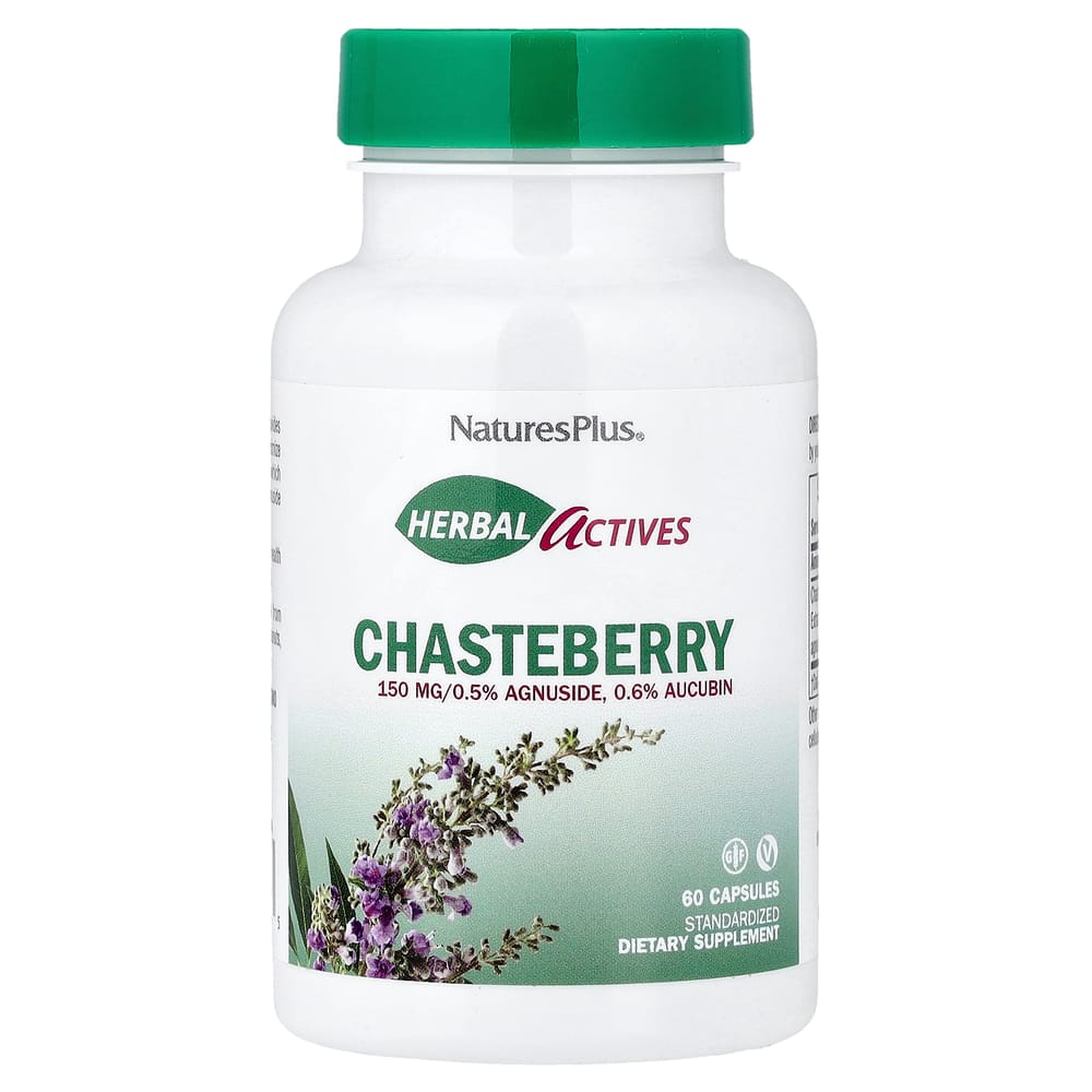 Nature's Plus Herbal Actives Chasteberry 150 mg 60 Vegetarian Capsules