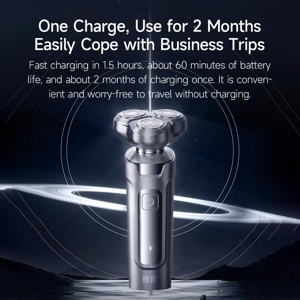 Электробритва Enchen X2 ESM Умная система бритья 360 ° Плавающая 3 режущая головка IPX7 Водонепроницаемая электробритва для влажной и сухой уборки