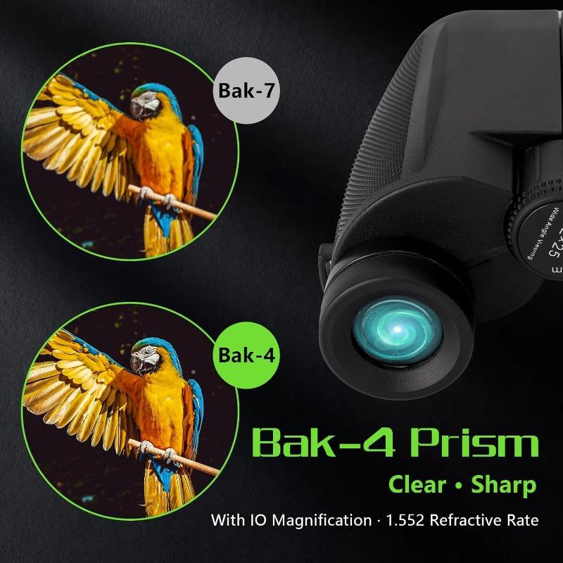 Компактный бинокль 12×25 для наблюдения за птицами, бинокли с простой фокусировкой для детей и взрослых, для любителей наблюдения за птицами и охоты, кемпинговые принадлежности для детей