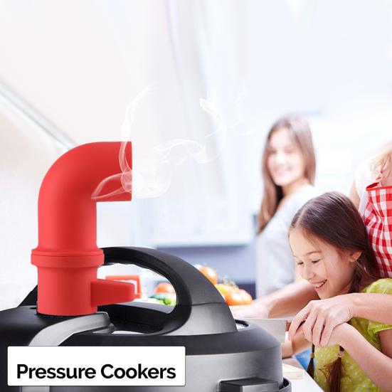 Силиконовая скороварка, паровая Т-образная форма, поворотный переключатель, аксессуары для выпускных труб