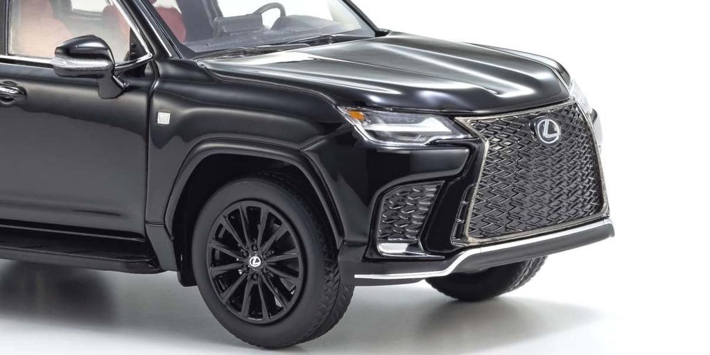 Kyosyo Original Lexus LX 600 F SPORT Only Vehicle Completed Product 1/43 (Black F/Export LHD)