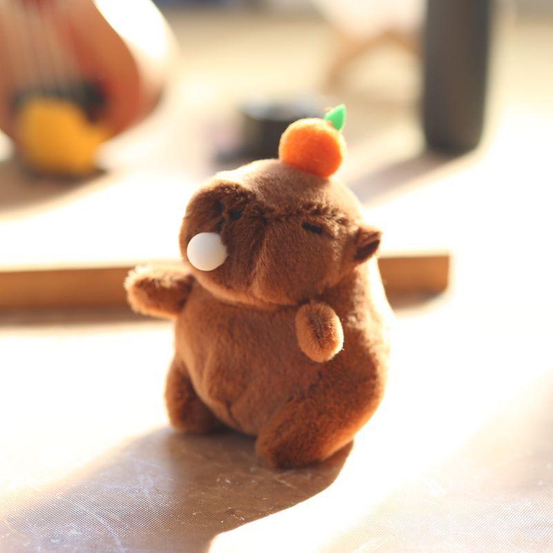 Cute Bubbles Will Make You Call Kapibala Pendant Plush Toys Doll Bag Hanging Keychain