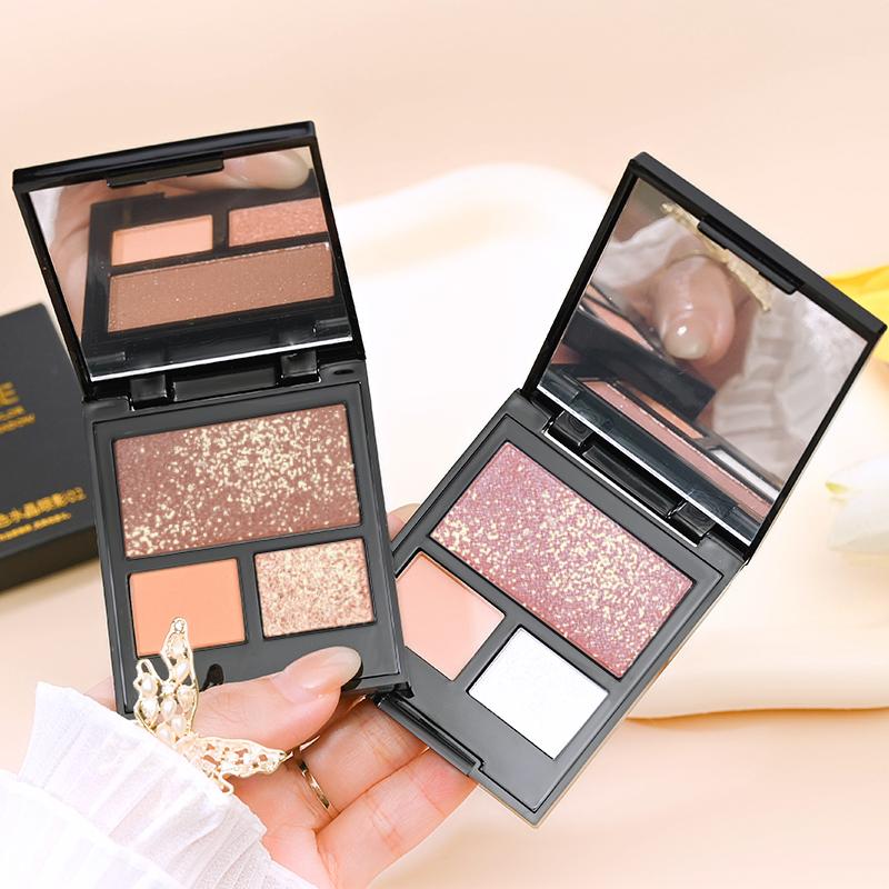 Палитра теней для век Punk Smokey Matte Glitter с 9 холодными тонами