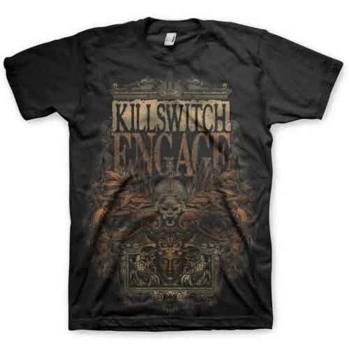Мужская футболка с коротким рукавом Killswitch, Армейская, Черная, X-Large