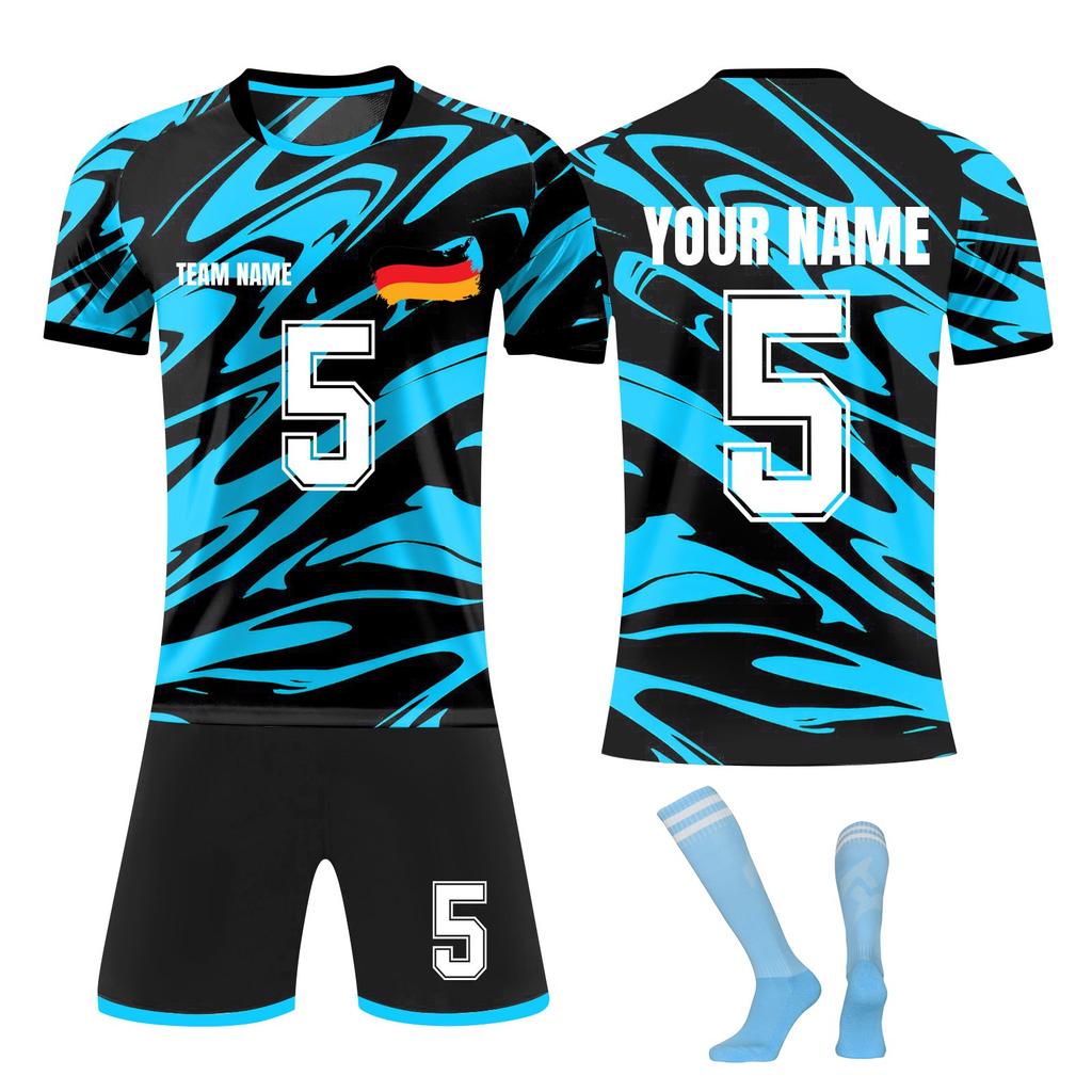 Personalised Shirts Kit Mens Girls With Name Number Custom Football Jerseys For Boys Training Suit
