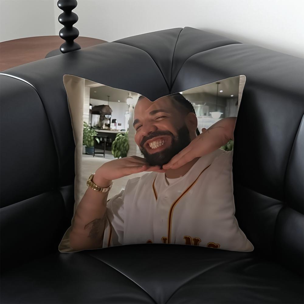 funny ddrake meme Cushion Cover Pillow Case Antidustmite Invisible zipper silky plush cushion