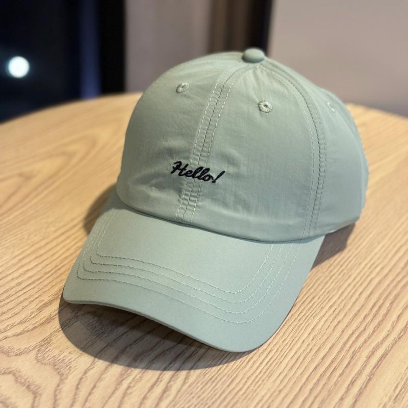 Embroidery Letter Baseball Cap Men And Women Summer Quick Drying Breathable Cap Outdoor Sports Shade Sun Hat