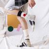 Asymmetric Cartoon Mid-Calf Cotton Socks for Men and Women - Trendy European & American Fashion