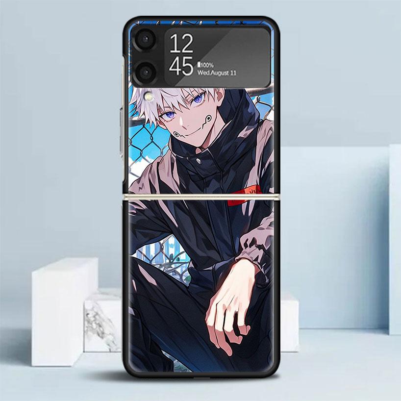 Kaisen J-Jujutsu Инумаки Тоге Чехол для телефона Samsung Galaxy Z Flip7 Flip6 5G Flip5 Flip4 Flip3 ZFlip 7 6 3 4 5 Ударопрочный задний C