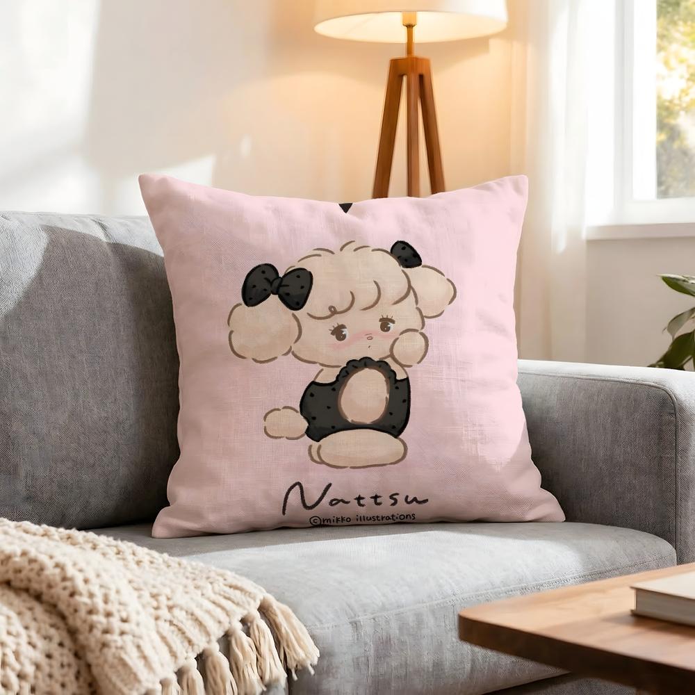Character Mikko Cushion Cover 1Pcs Decorative Covers Soft Cushion Case For Sofa Couch Decor 40X40 45X45 Pillowcases
