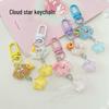 513 Original Ice Transparent Star Keychain - Cartoon Girl Heart Pendant for Students & Girlfriend Gifts