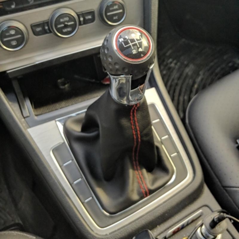 Для VW Golf 7 A7 MK7 GTI GTD 2013 2014 2015 2016 2017 2018 автомобиль 5/6 скоростной рычаг переключения передач ручка переключения передач с кожаным чехлом для багажника