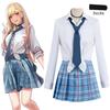 Косплей аниме My Dress Up Darling Marin Kitagawa JK, униформа, рубашка, юбка, карнавальный костюм на Хэллоуин, костюмы для косплея