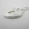 [Pre-owned] TIFFANY 925 Keyhole Heart Pendant Necklace j112-5