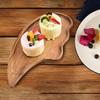 Rustic Food Platter for Snacks and Desserts, Cake Fruit Serving Board