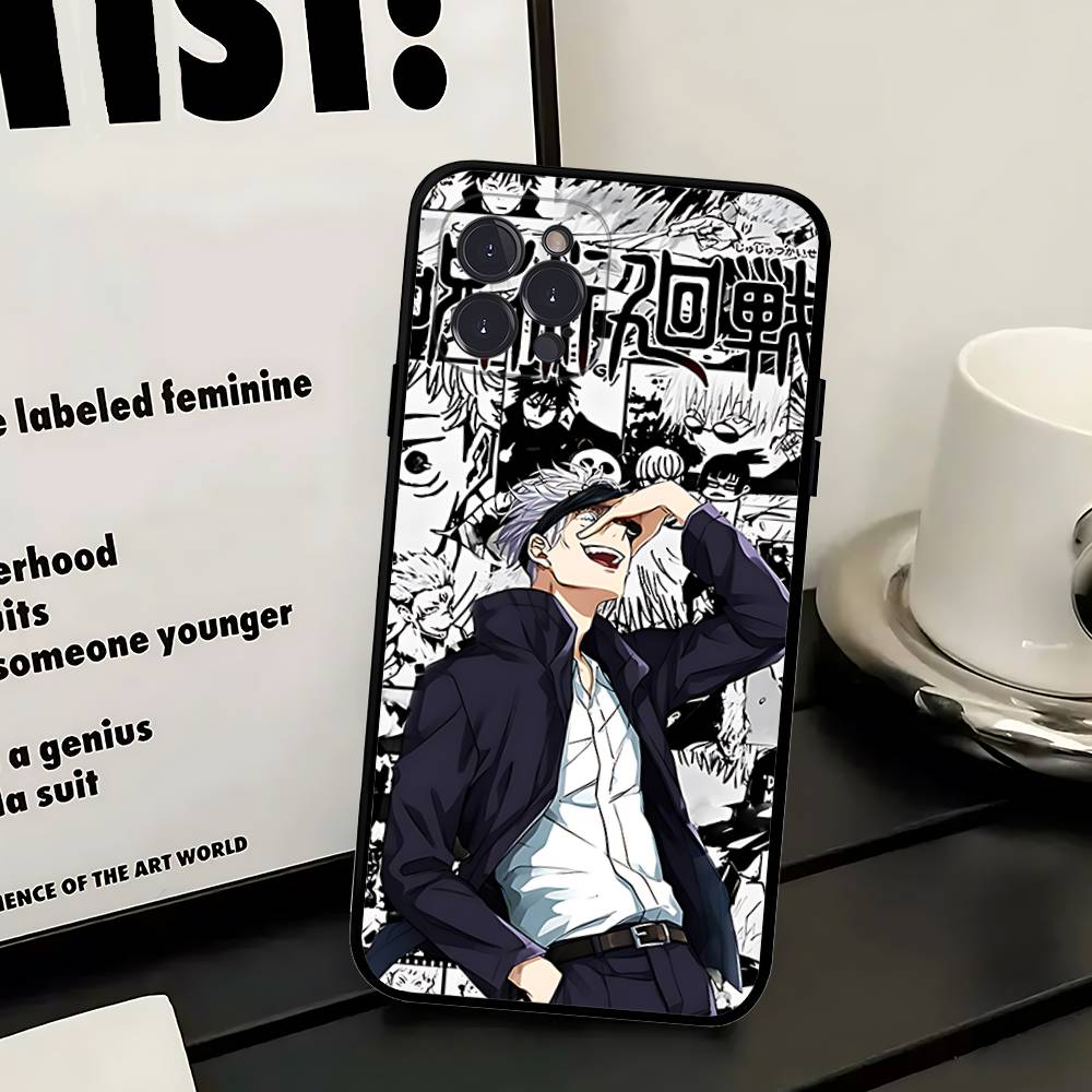 Чехол для телефона Jujutsu Kaisen Годжо Сатору Для iPhone 17 Pro Max Air Задняя крышка 16 15 14 13 12 11 Pro Max Чехол