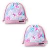 COLORFUL CANDY STYLE Drawstring School Lunch Bags Name Fluffy and Cute Candy Pop Set of Cute Drawstring Elementary School Lunch Elementary School