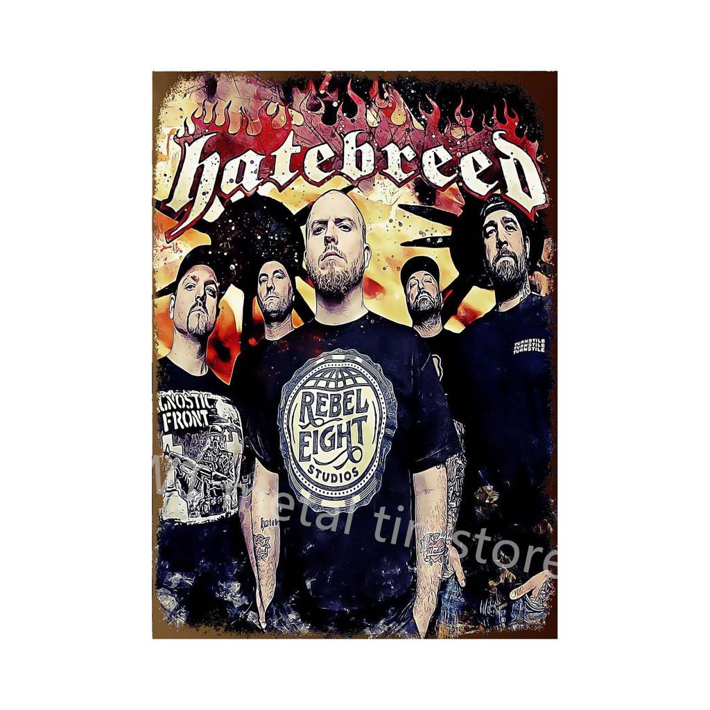 Ретро-плакат музыкальной группы, металлическая табличка, жестяная табличка, винтажная рок-н-ролльная тарелка для домашнего бара, декоративные наклейки, декор стен гостиной