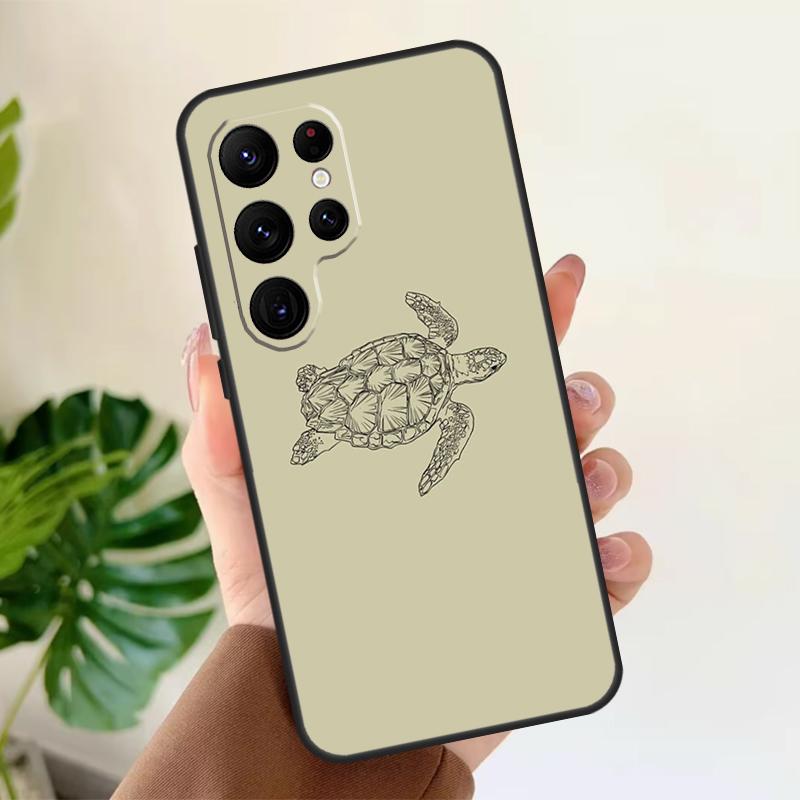 Мягкий чехол с морской черепахой для Samsung Galaxy S25 S21 S22 S23 S24 Ultra S9 S10 Plus S20 FE S24 FE Чехол для телефона