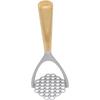 Potato Tool Fruit Masher Potatoes for Home Kitchen Aluminium Alloy Integrated Masher Masher Crusher Household Set Wood