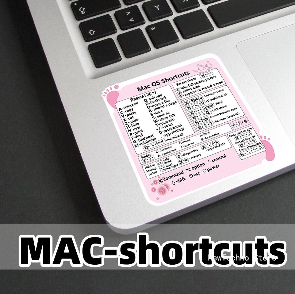 Наклейки со значками горячих клавиш для Word Excel Windows/MAC/OS Графика букв Защитная наклейка для ноутбука