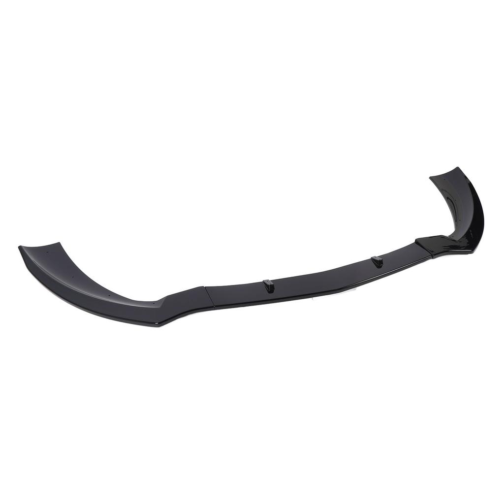 Front Bumper Lip Spoiler 3 Section Type Impact Resistant Upgrade Racing Look Bumper Lip Splitter Body Kit for CLA Class