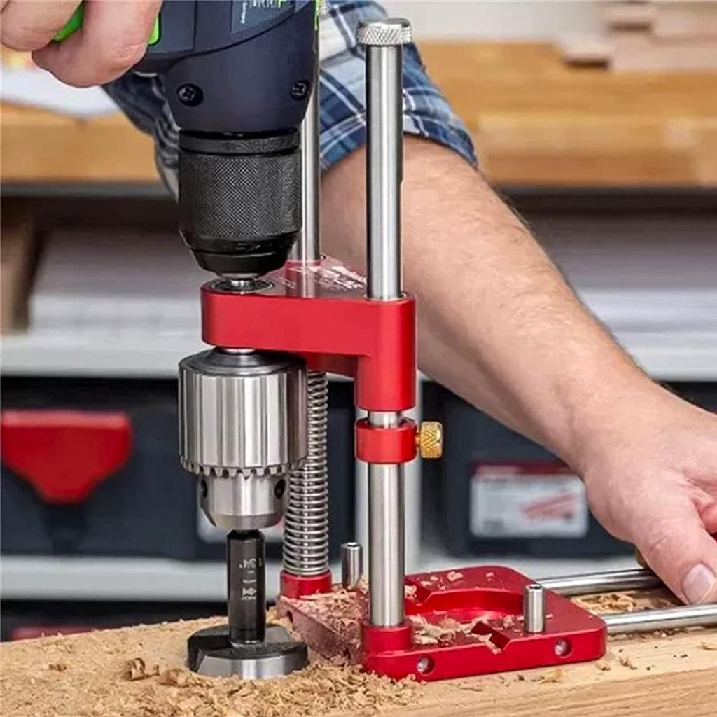 Drill Locator Hole Drill Guide Dowel Jig Convenient Labor Saving Plastic Steel Woodworking Drilling Template Guide Tool for Home