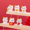 Cute Cat Mini Figurines Cartoon Lucky Cat Small Ornaments Creative Mascot Landscape Decoration Home Decoration Toys Gifts