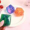 Сжималка-игрушка медленно поднимающаяся с блестками Снятие стресса Сенсорные потоковые узоры Кубик-фиджет Игрушка для детей Взрослых Развлечение