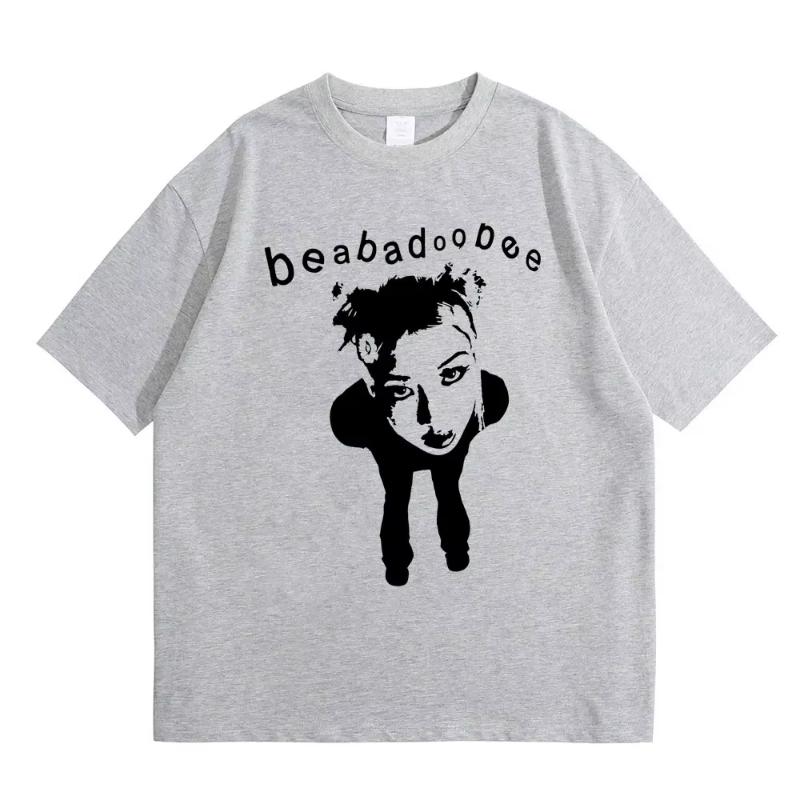 Футболка с графическим принтом певицы Beabadoobee, унисекс, женская мода, хлопковая, оверсайз, унисекс, повседневная, стиль Y2K, футболки с коротким рукавом